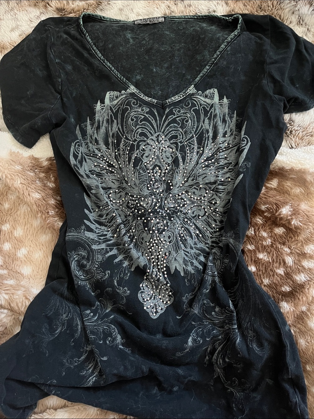 Y2K 2000s studded top.